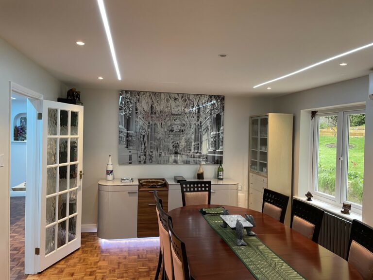 Family home with RGBW Lighting