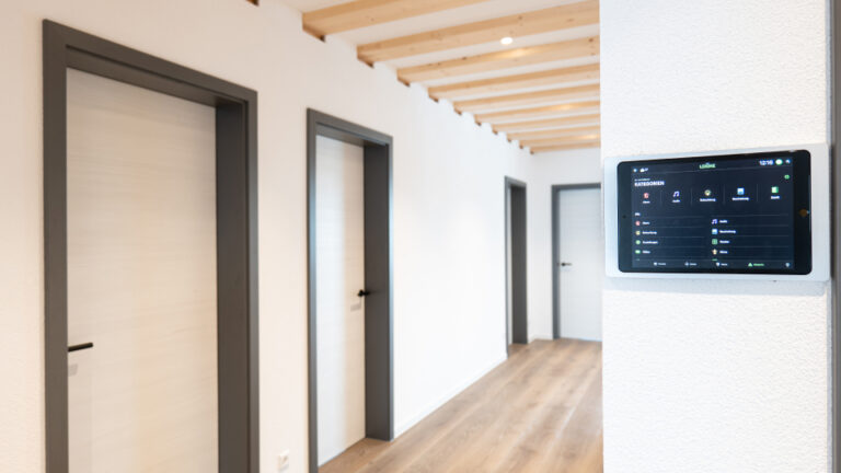 Smart Home with unique wooden interior