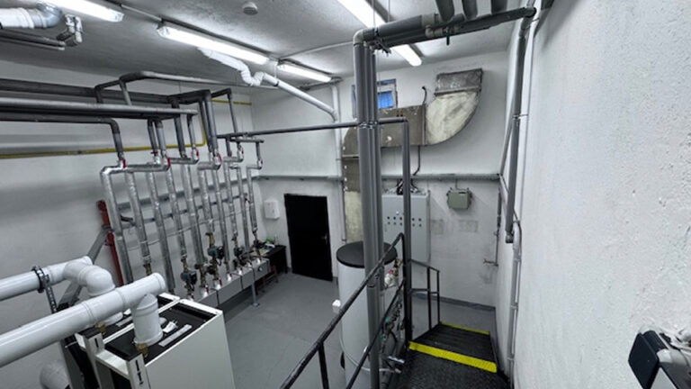 Gas boiler room for kindergarten