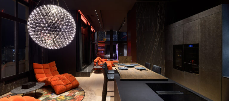 A penthouse apartment